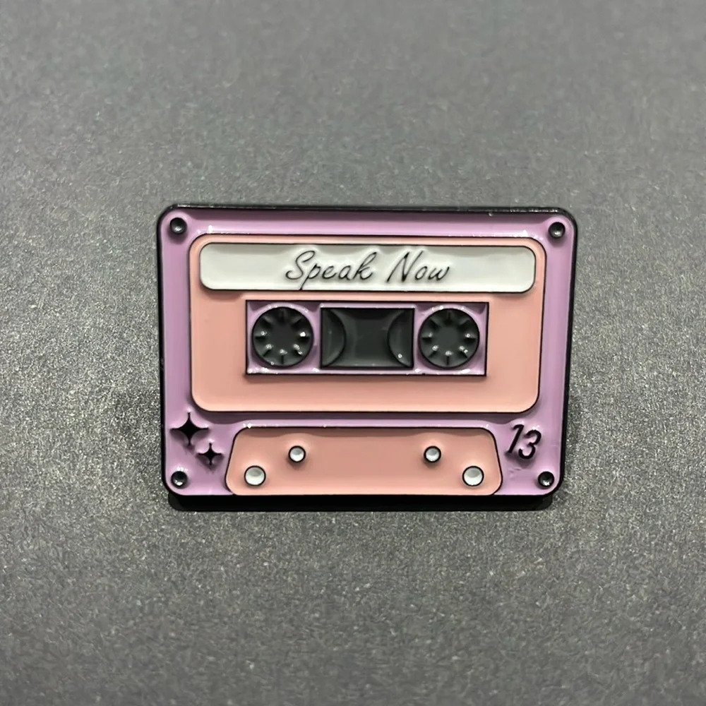 Taylor Swift Speak Now Cassette Metal Enamel Pin $5 Bundled